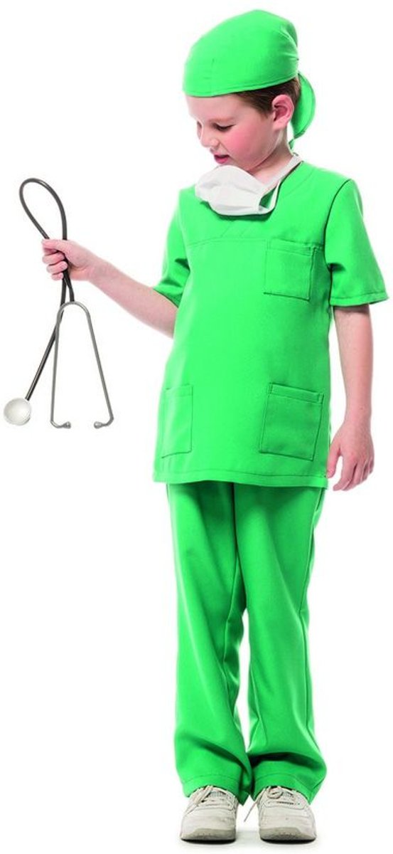 Dokter & Tandarts Kostuum | Chirurg Academisch Ziekenhuis Kostuum | Maat 152 | Carnaval kostuum | Verkleedkleding